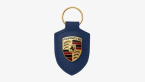 Breloc Porsche piele albastru thumbnail